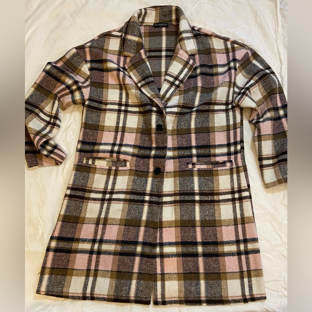 New xl oversized plaid jacket - Picture 1 of 9